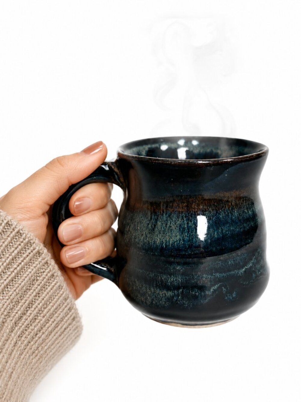 Handmade Studio Pottery Artisan Mug Reactive Glaze